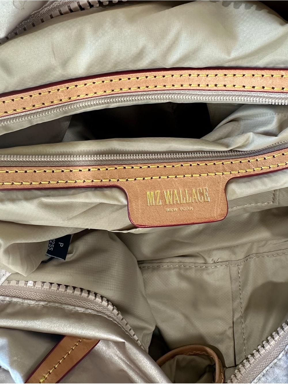 MZ Wallace Medium Metro Deluxe Rose Gold Nylon Tote - Picture 9 of 10